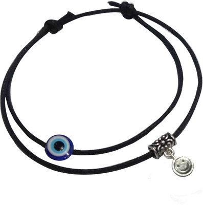 Gurjari Jewellers EvilEye and SMILY hanging two layer thread anklet Cotton Dori Anklet