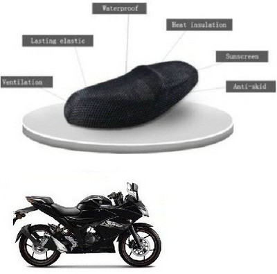 Fatehi cool-a+-mesh-103 Single Bike Seat Cover For Suzuki Gixxer SF