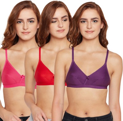 BodyCare by Bodycare Creations Women Full Coverage Non Padded Bra(Purple, Red, Orange)