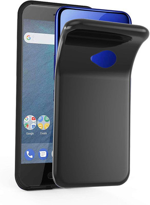 FITSMART Back Cover for HTC Desire 516 dual sim(Black, Grip Case, Silicon)