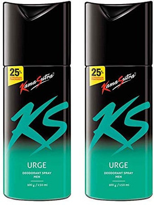 Kamasutra RGE (150ml)_U02 Deodorant Spray  -  For Men(300 ml, Pack of 2)