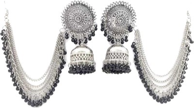 Victoria's Den Traditional Jhumki Afghani Wedding Earrings Trendy Designer Metal Chandbali Earring, Jhumki Earring, Drops & Danglers