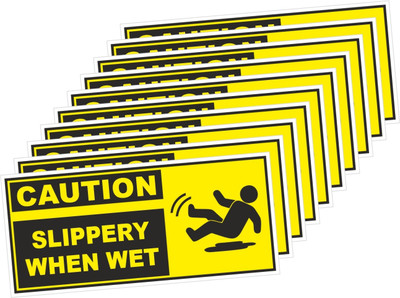 rangvishwa Slippery When Wet Emergency Sign