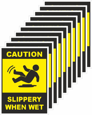 rangvishwa Slippery When Wet Emergency Sign