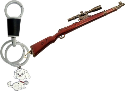 MGP FASHION Battleground Snipper Weapon Battleground Real 3D Metal Body Gun Key Chain