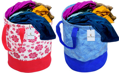 KUBER INDUSTRIES 45 L Multicolor Laundry Bag(Cotton)