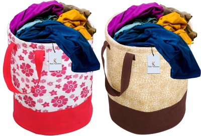 KUBER INDUSTRIES 45 L Multicolor Laundry Bag(Cotton)