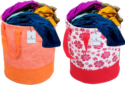 KUBER INDUSTRIES 45 L Multicolor Laundry Bag(Cotton)