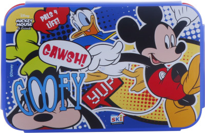 SKI MICKEY GOOFY LOCK & SEAL 800 LUNCH BOX 2 Containers Lunch Box(700 ml)