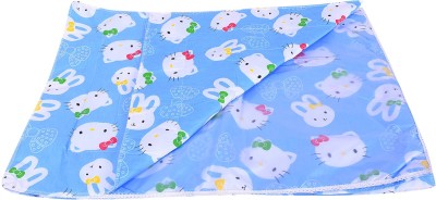 Mom's Home Cotton Diaper Changing Mat(Blue, Medium, Pack of 4)
