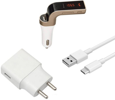 DAKRON Wall Charger Accessory Combo for Samsung Galaxy A30s(White)