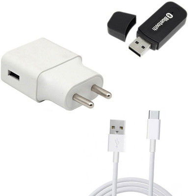 DAKRON Wall Charger Accessory Combo for Vivo V17(White)