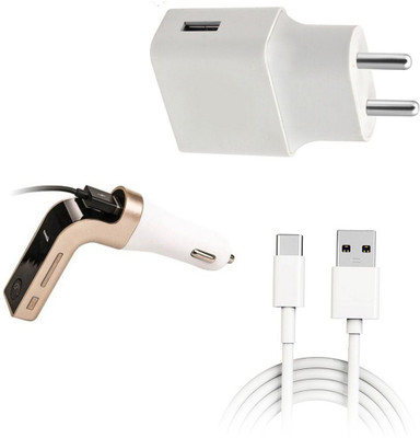 DAKRON Wall Charger Accessory Combo for HTC Wildfire X(White)