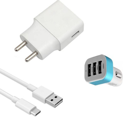 SARVIN Wall Charger Accessory Combo for Samsung Galaxy A30s(White)