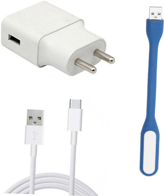 DAKRON Wall Charger Accessory Combo for Vivo V17(White)