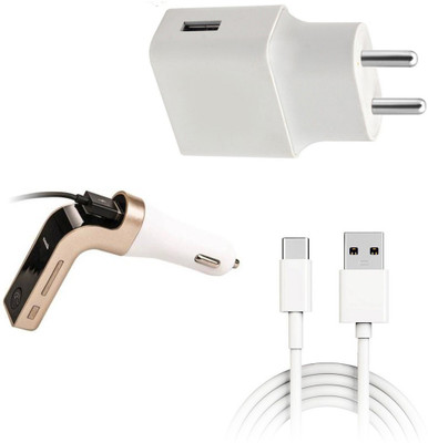DAKRON Wall Charger Accessory Combo for OPPO A9 2020(White)