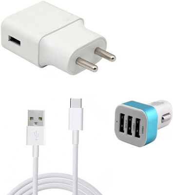 DAKRON Wall Charger Accessory Combo for Vivo V17 Pro(White)