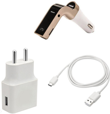 DAKRON Wall Charger Accessory Combo for Samsung Galaxy A70s(White)