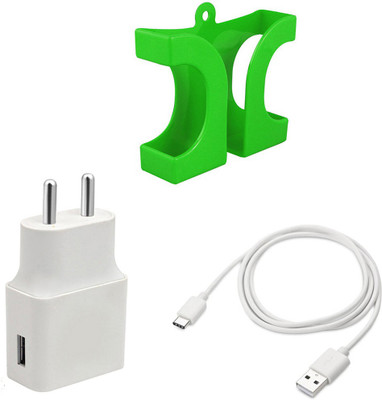 DAKRON Wall Charger Accessory Combo for Lenovo K10 Note(White)