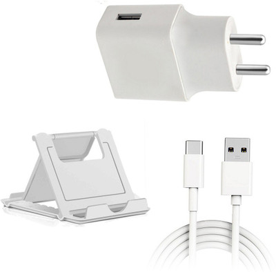 DAKRON Wall Charger Accessory Combo for HTC Wildfire X(White)