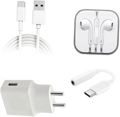 DAKRON Wall Charger Accessory Combo for Vivo S1 Pro(White)