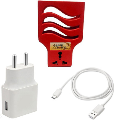 DAKRON Wall Charger Accessory Combo for Samsung Galaxy A70s(White)