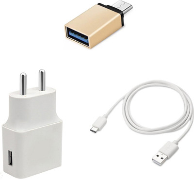 SARVIN Wall Charger Accessory Combo for Lenovo K10 Note(White)