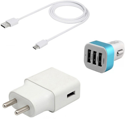 DAKRON Wall Charger Accessory Combo for Nokia 7.2(White)
