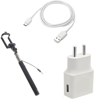 DAKRON Wall Charger Accessory Combo for Lenovo K10 Note(White)