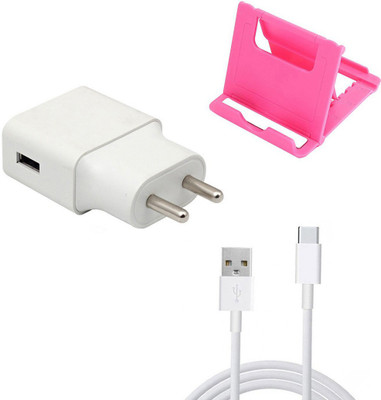 DAKRON Wall Charger Accessory Combo for Motorola One Action(Multicolor)