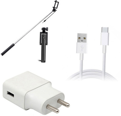 SARVIN Wall Charger Accessory Combo for Xiaomi Redmi 8(White)