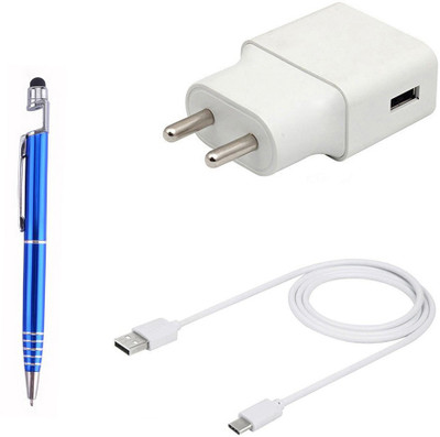 SARVIN Wall Charger Accessory Combo for Motorola One Macro(White)