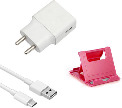 DAKRON Wall Charger Accessory Combo for Samsung Galaxy A30s(White)