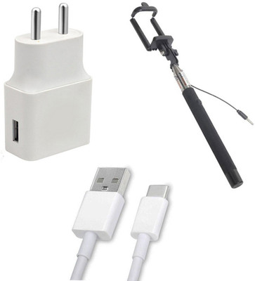 DAKRON Wall Charger Accessory Combo for Samsung Galaxy A80(White)