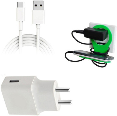 SARVIN Wall Charger Accessory Combo for OPPO A9(White)