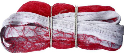 LYCAN Badminton Net 4 side All Nylon Badminton Net (Red) Badminton Net(Red)