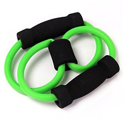 Bazaar Gali 8-shaped Resistance Band Tube Body Building Fitness Exercise Resistance Tube(Multicolor)