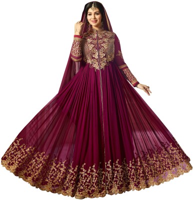 FASHION BASKET Anarkali Gown Price in India  Buy FASHION BASKET Anarkali  Gown online at Flipkartcom