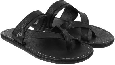 Walkway by Metro Men Sandals(Black , 7)