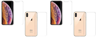 MudShi Front and Back Screen Guard for Apple iPhone XS Max(Pack of 4)