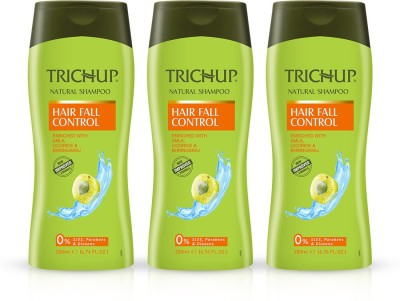 TRICHUP Hair Fall Control Herbal Shampoo - 200 ml (Pack of 3)(200 ml)