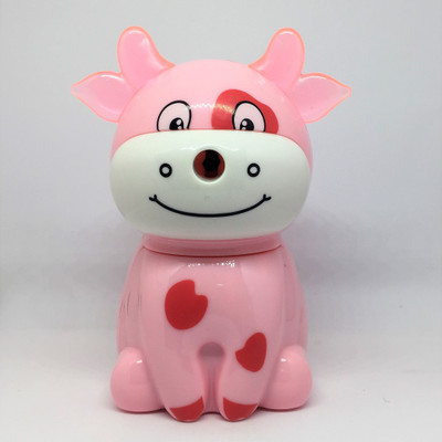 shoppers stoppers Cow Sharpener Table Sharpener Sharpeners(Set of 1, Pink)
