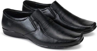 World Wear Footwear Latest collection & Comfortable Artificial Leather Formal Shoes Slip On For Men(Black)