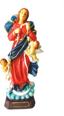 Newven Mary showpiece Idol Catholic Wall Decorative Christian Statues Figurine for Home Decor Craft Gifts for House Warming for Living Room Decorative Showpiece  -  20 cm(Polyresin, Multicolor)