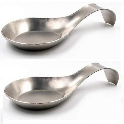 Dynore Set of 2 Stainless Steel Single spoon rest Stainless Steel Serving Spoon Set(Pack of 2)