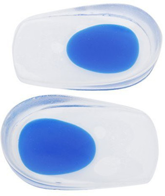 Diruno silicone Gel Heel Pad Protectors Insole Cups Foot Care Support Cushion Insole(Blue)