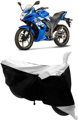 SUNONA Two Wheeler Cover for Suzuki(Gixxer SF, White)