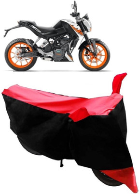 Elegance Two Wheeler Cover for KTM(Duke 200, Red, Black)