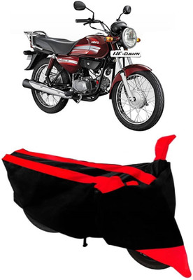 THE REAL ARV Waterproof Two Wheeler Cover for Hero(HF Dawn, Red, Black)