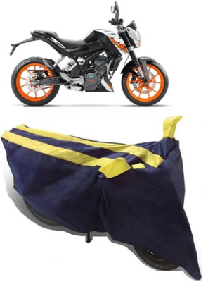 AutoKick Two Wheeler Cover for KTM(Duke 200, Yellow)
